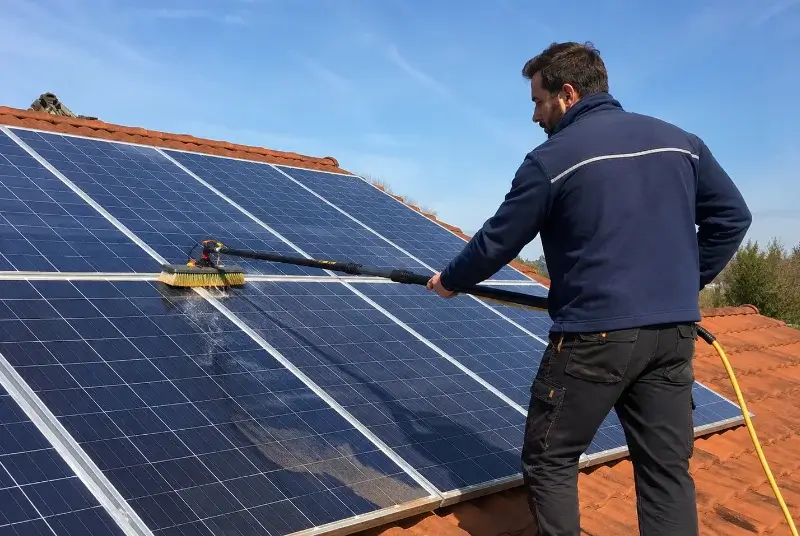 Nettoyage et entretien de panneaux solaires à Ozourt
