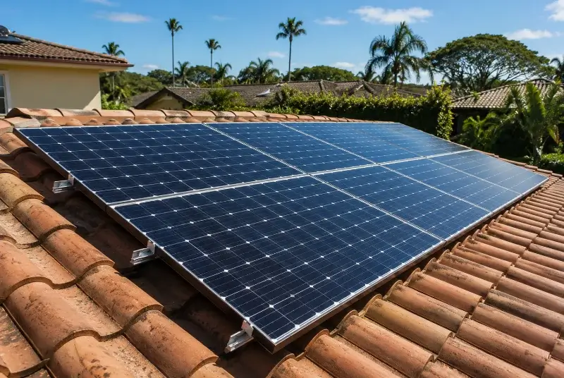 Installation de panneaux solaires à Ozourt